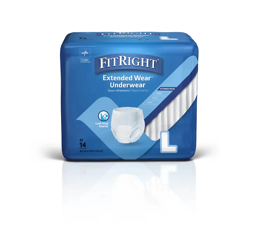 Medline® FitRight® Extended Wear™ Underwear - Disposable Pull-Up