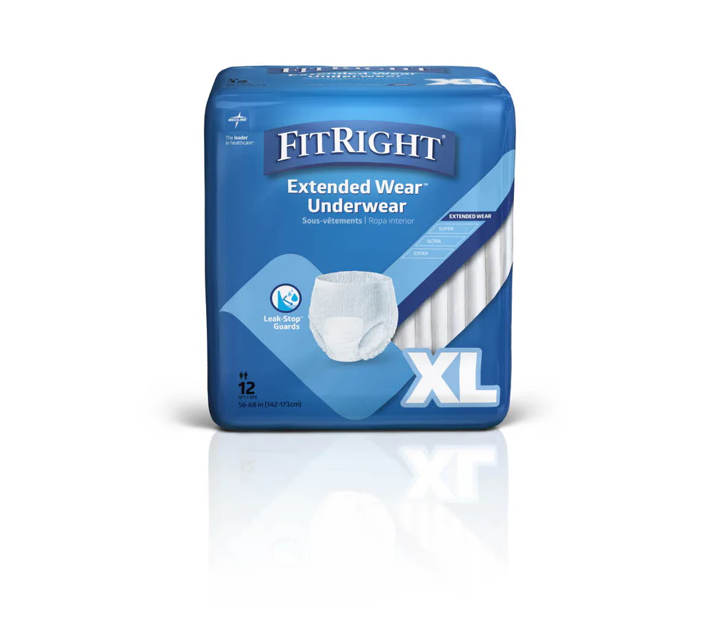 Medline® FitRight® Extended Wear™ Underwear - Disposable Pull-Up - Image 3