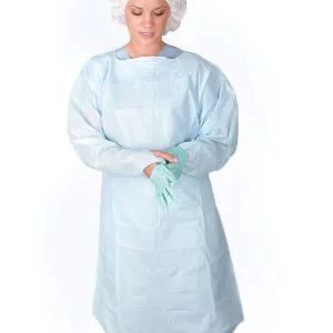Standard Polyethylene Thumbs Up Isolation Gown