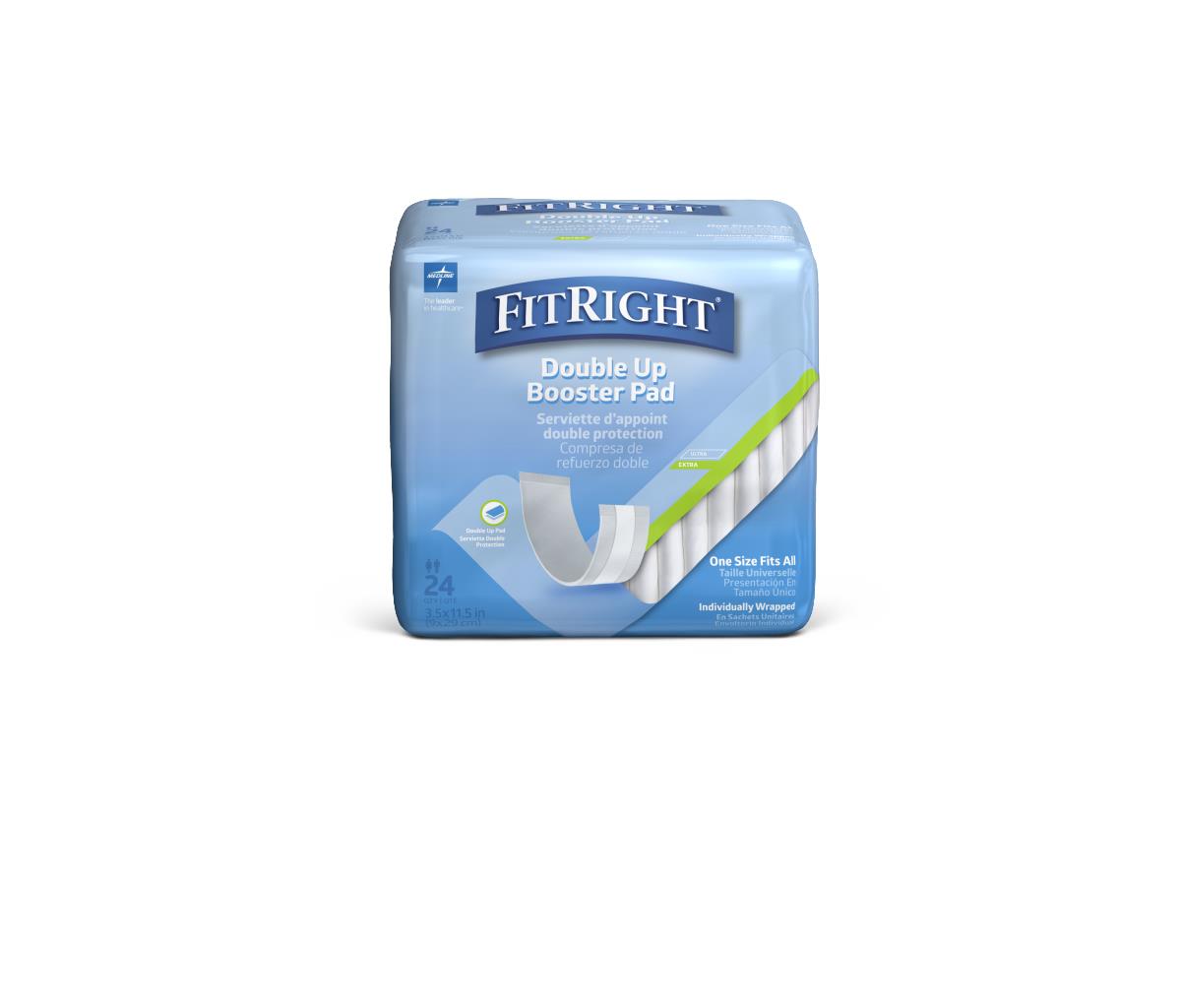 Medline® FitRight® Double Up Booster Pad 9X29cm 659ml