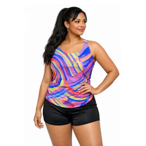 KES VIR BLUE WAVE TANKINI FRONT