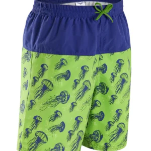 Kes-Vir Jelly Fish Boys Board SHort Lime/Blue