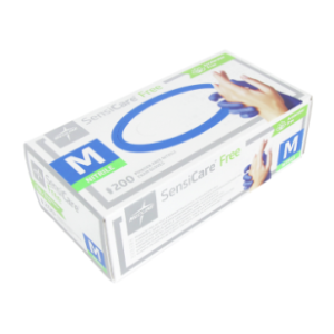 Medline® SensiCare® Free Accelorator-Free Blue Nitrile Exam Gloves